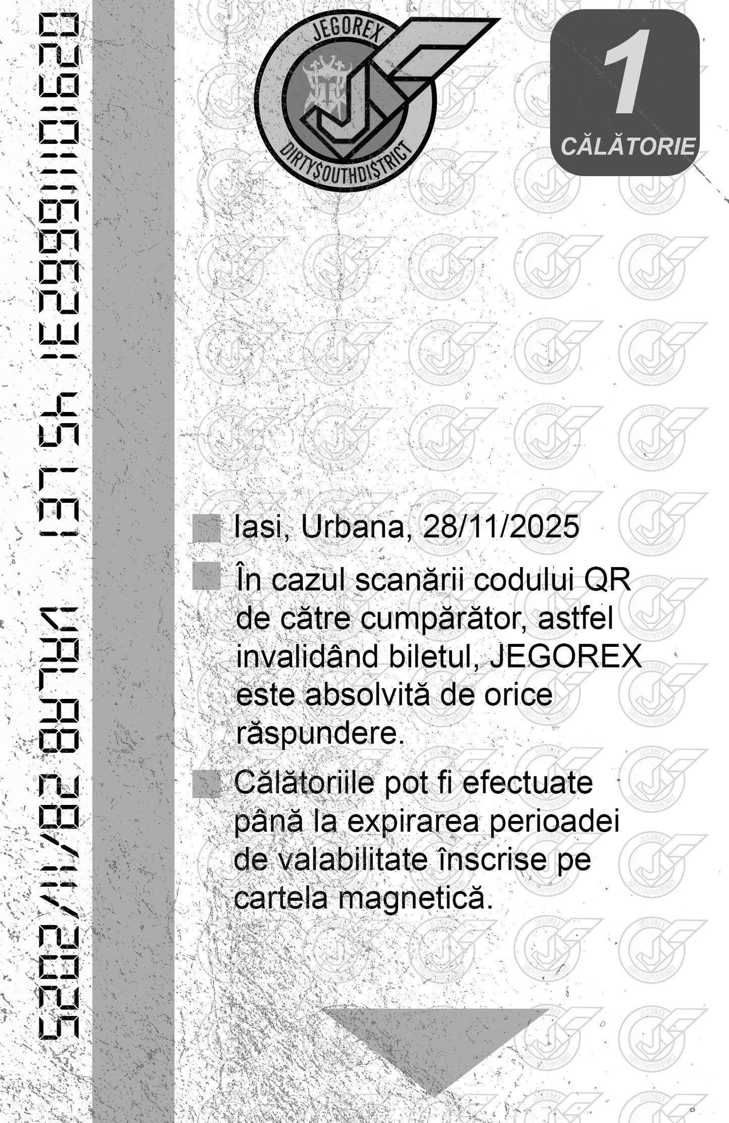 BILET 1 CALATORIE IASI