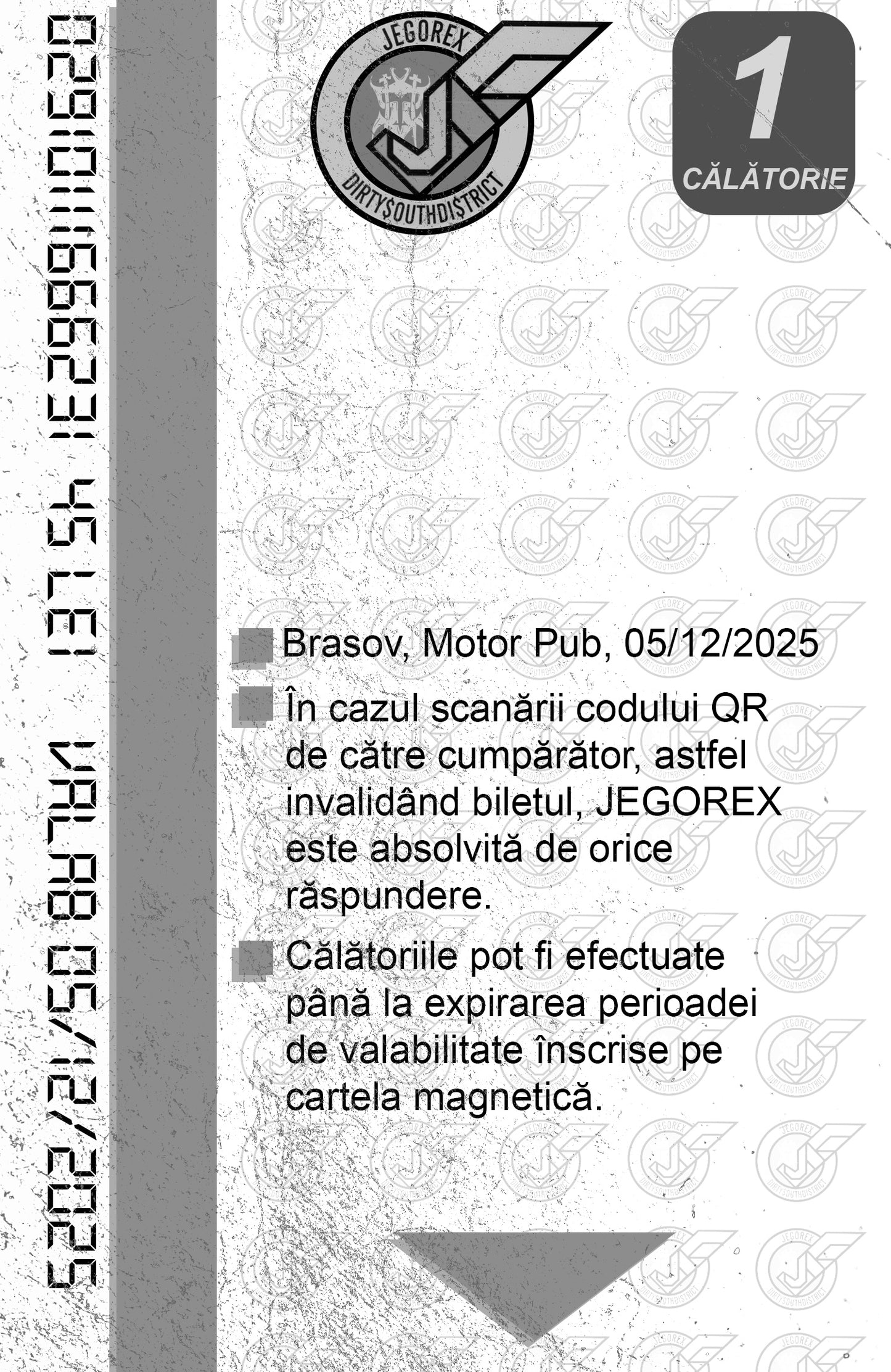 BILET 1 CALATORIE BRASOV