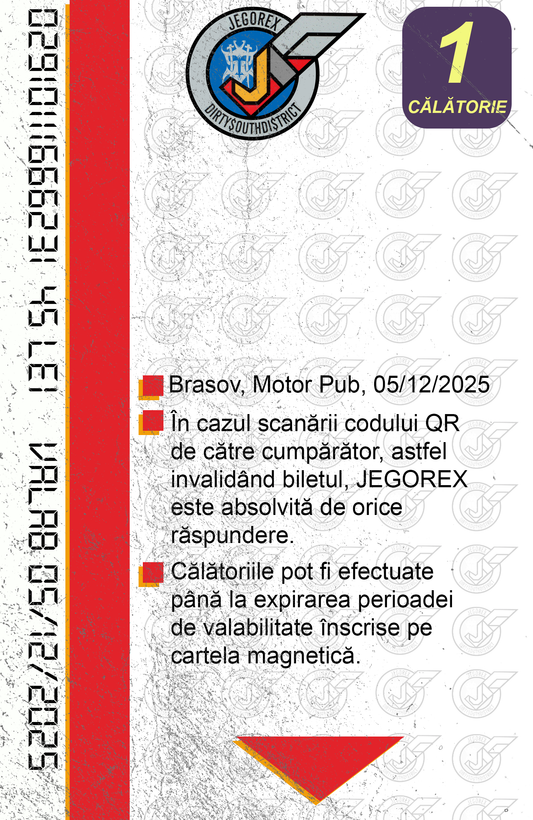 BILET 1 CALATORIE BRASOV