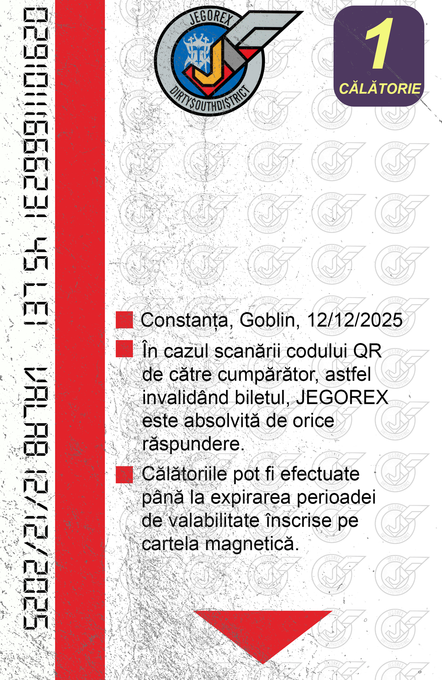 BILET 1 CALATORIE CONSTANTA