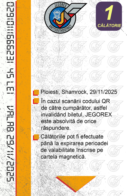 BILET 1 CALATORIE PLOIESTI